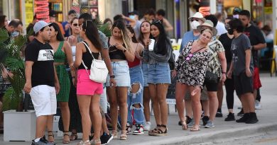 Florida crowds party despite Covid cases rising above 10,000 for fifth consecutive day