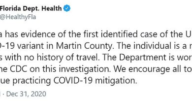 Florida man diagnosed with mutant strain of COVID-19