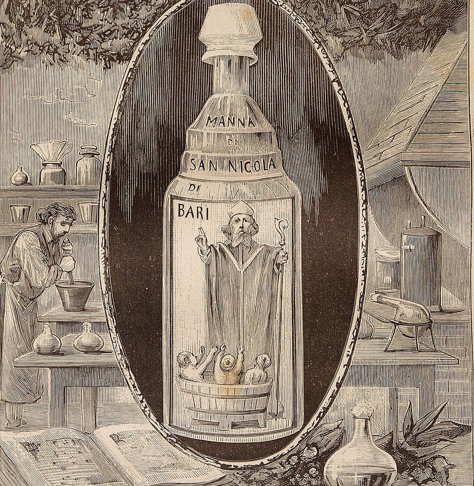 Bottle of Saint Nicholas oil