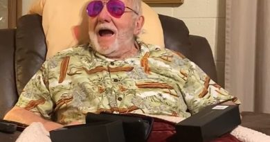 Heartwarming moment man, 80, sees color for the first time through color blind glasses