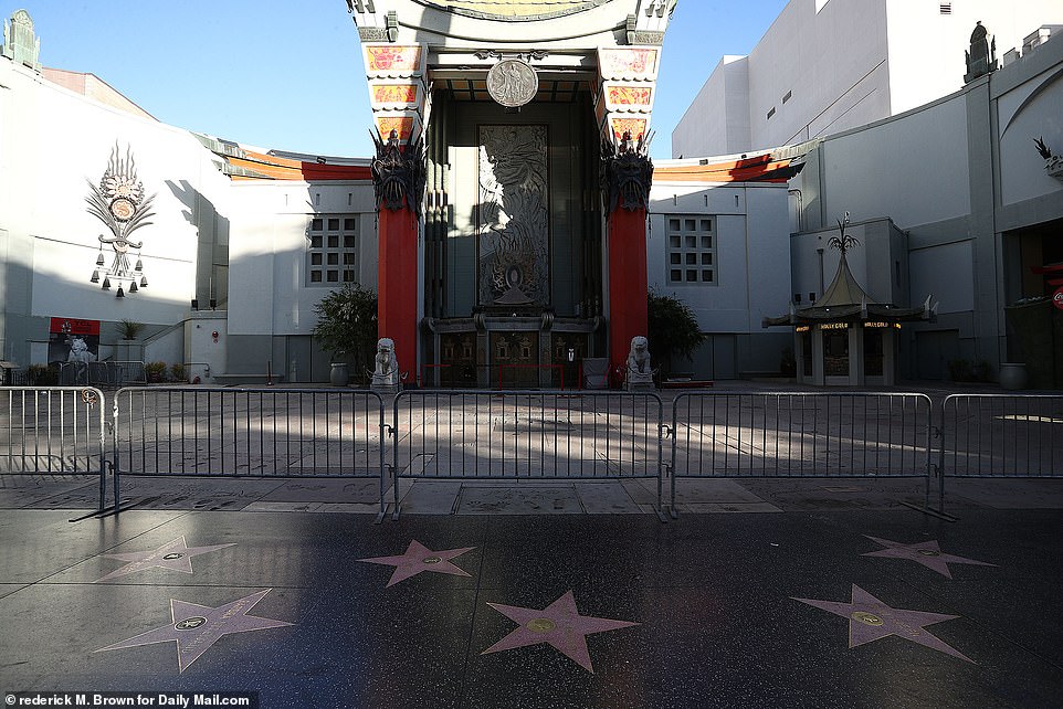 Hollywood Boulevard is reduced to a ghost town amid pandemic 