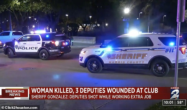 Houston nightclub shooting: Woman killed and three off-duty police officers working security wounded