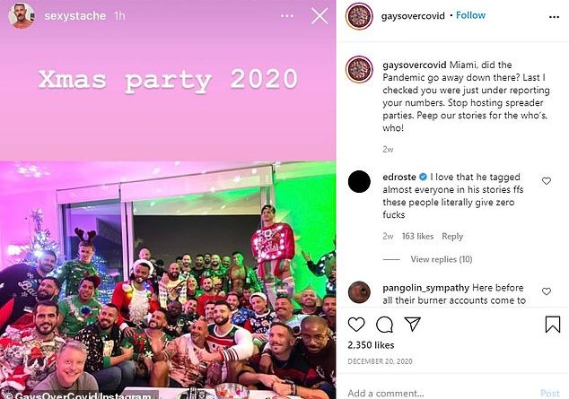 Instagram accounts roast partygoers for gathering in large groups and call out maskless Americans