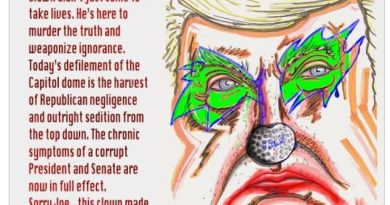 Jim Carrey creates new political piece of ‘Killer Clown’ Donald Trump after Capitol coup