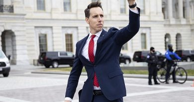 Josh Hawley is branded a traitor for his clinched-fist salute to the Trump mob