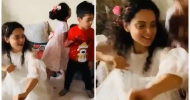 Kangana Ranaut channels her inner child on New Year brunch as she dances to Sadi Gali with nephew Prithviraj. Watch video