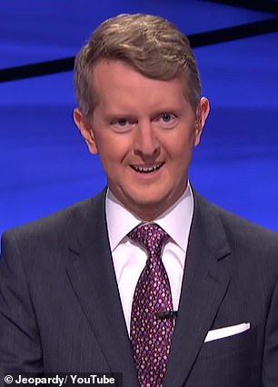 The latest: Ken Jennings, 46, paid memorial to the late Alex Trebek as he guest hosted Jeopardy! for the first time Monday