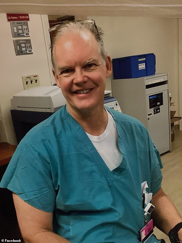 Heidi Neckelmann says obstetrician Gregory Michael, 58, was completely healthy until he had the jab on December 18 at Mount Sinai Medical Center, where he works in Miami Beach