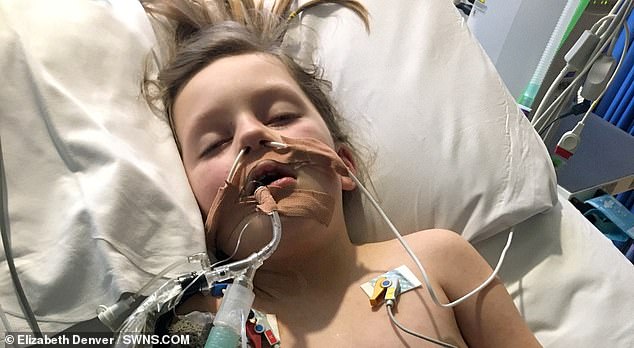 Mother shares photo of her seven-year-old son in hospital