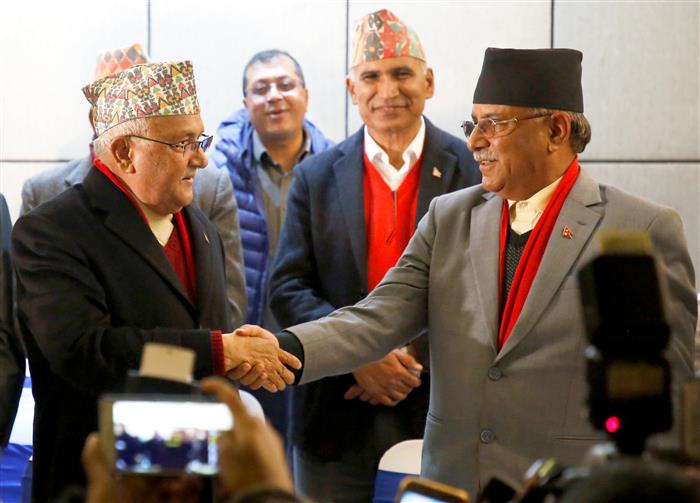 NCP’s Prachanda-led faction expels Nepal PM Oli from party’s general membership