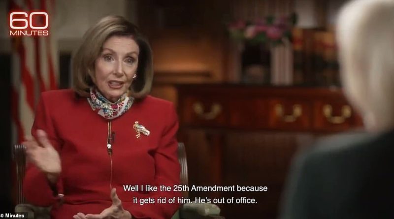Nancy Pelosi says she wants Donald Trump impeached to stop him running for president again