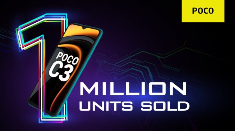 Poco C3 Crosses 1-Million Sales in India, Gets a Limited-Period Discount