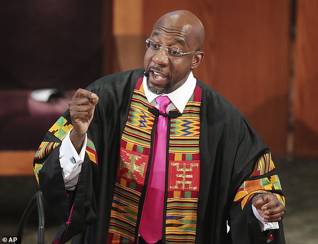 One of two Senate runoff races in Georgia have thrust the historic Ebenezer Baptist Church, where the Rev Martin Luther King Jr once preached, into the spotlight as its senior pastor, Rev Raphael Warnock (pictured in June), runs for office