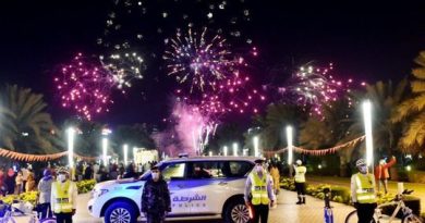 Sharjah  Police receive 9,297 calls over New Year’s holiday