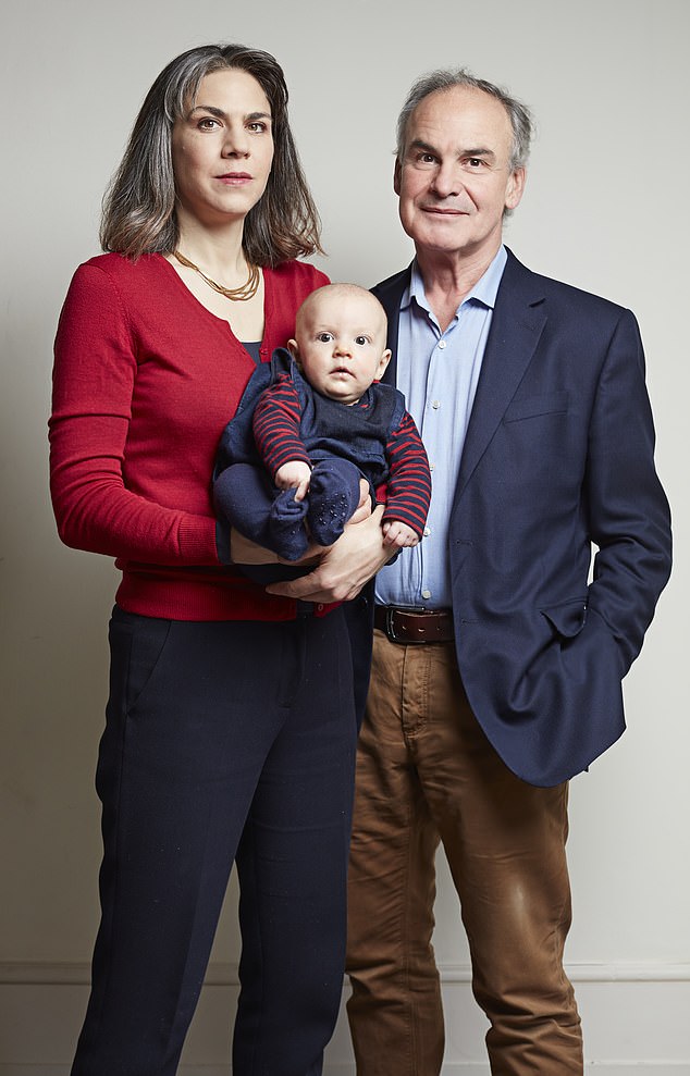 Blanche, 42, and Anthony, 63, (pictured together with Ottilie) met by chance as Covid struck and the result was a lockdown love story like no other