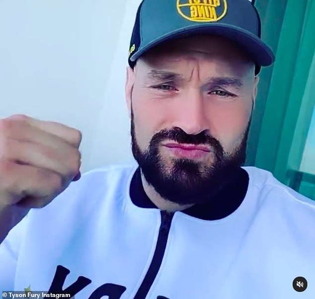 World Heavyweight Champion Tyson Fury shared footage of him enjoying breakfast and sunshine from a balcony on Saturday - despite his hometown of Morecambe being plunged into Tier 4 lockdown on New Year's Eve