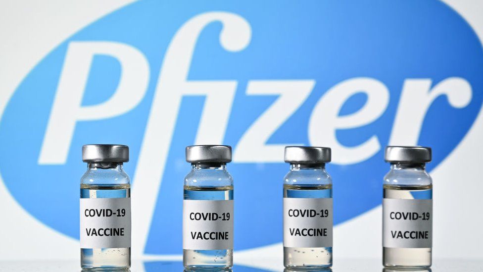Pfizer and BioNTech vaccines