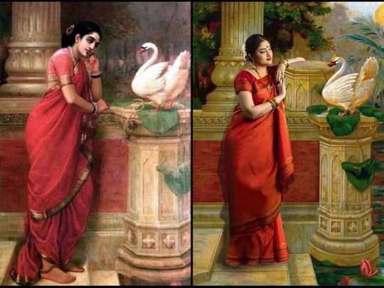 Watch: Indian expats in UAE recreate 19th century paintings of Kerala’s famous artist Raja Ravi Varma for photo calendar