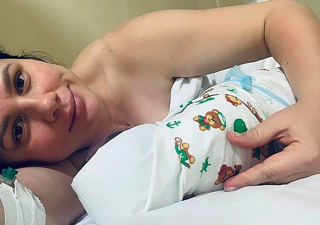 Woman, 35, reveals she’s given birth to a baby girl with her 21-year-old stepson