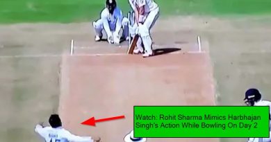 Watch: Rohit Sharma Mimics Harbhajan Singh’s Action While Bowling On Day 2