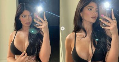 Kylie Jenner Sizzles In Black Bikini SelfiesAs She Shows Off Long Dark Hair — SeePics