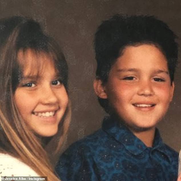 Sickly: 'I grew up with chronic illness. I had five surgeries before I was 11 years old. I had chronic allergies, and I was hospitalized a lot as a child,' Jessica said; seen with her brother