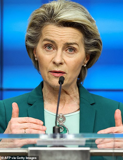 European Commission President Ursula von der Leyen maintained the tough stance, telling the news conference that AstraZeneca 'has to honour the contract it has with the European member states, before it can engage again in exporting vaccines'