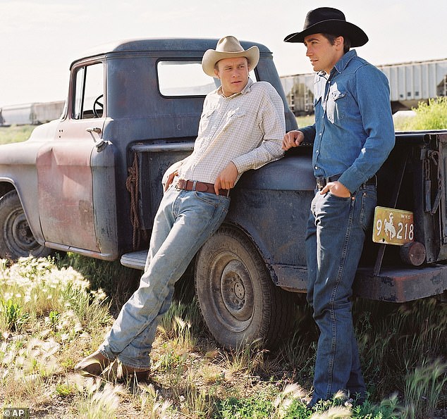 Poignant story: McMurtry and Ossana adapted Brokeback Mountain from the 1997 short story of the same name; Heath Ledger and Jake Gyllenhaal are seen performing in the 2005 film