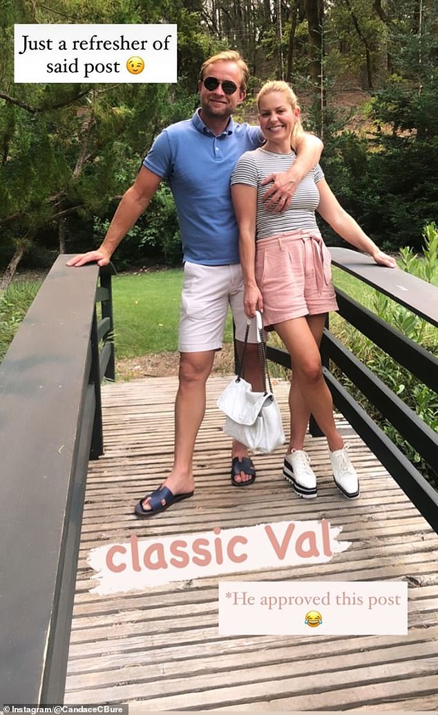 Happy home life: Candace has been wed to former hockey player Valeri Bure since 1996