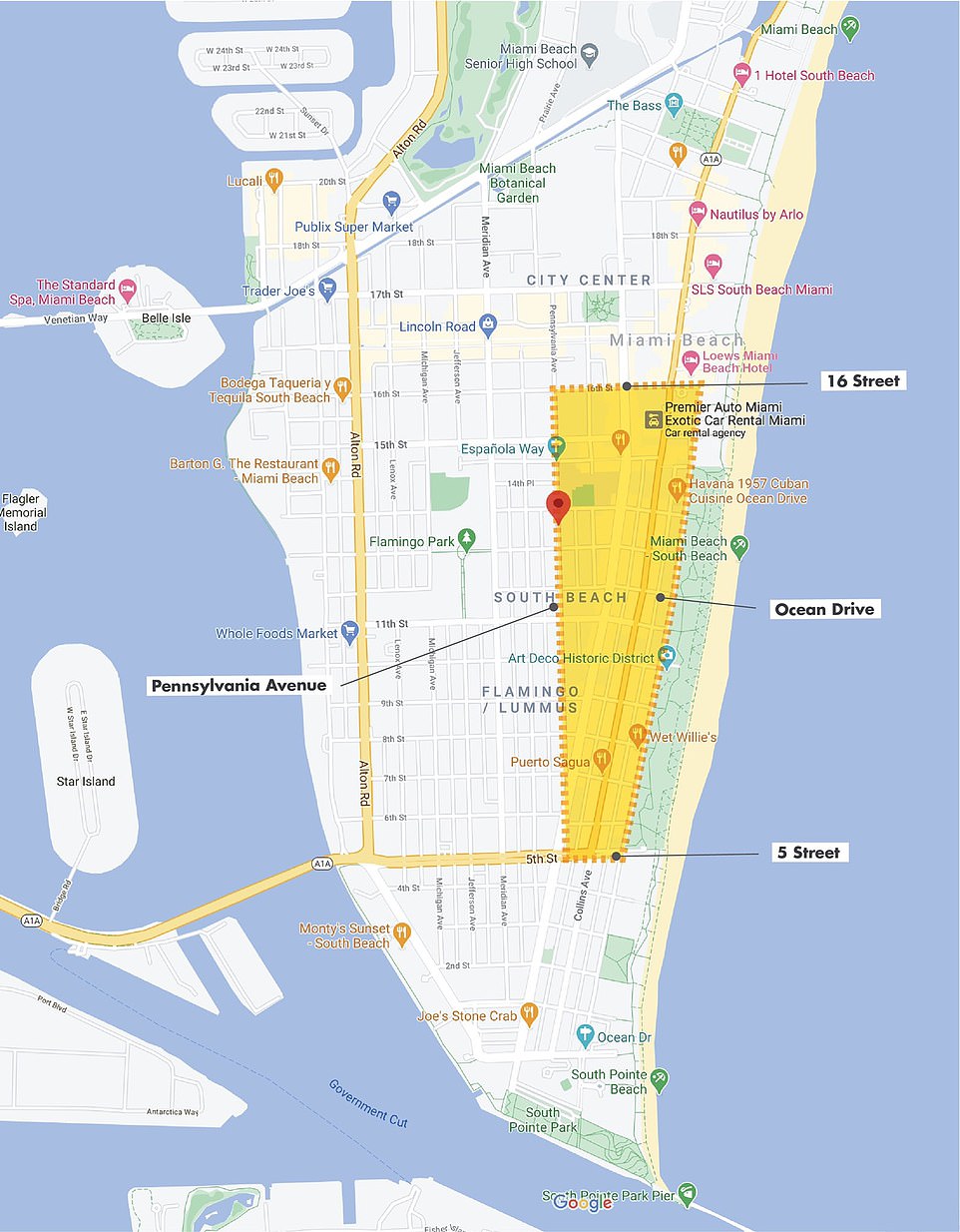 Curfew was imposed on the entertainment district in Miami Beach