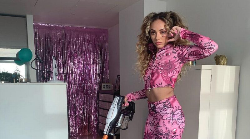 Jade Thirlwall shares glimpse of pink £1m home as she vacuums in tiny crop top