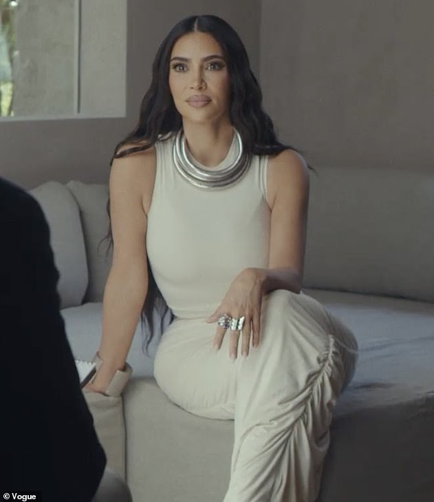 Pride: Kim Kardashian says it was 'such a proud moment' when Martha Stewart told her she loves her shapewear line, Skims