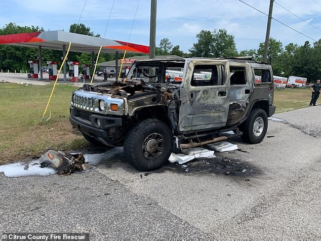 On Thursday, gas hoarding caused another vehicle to go up in flames in Florida.