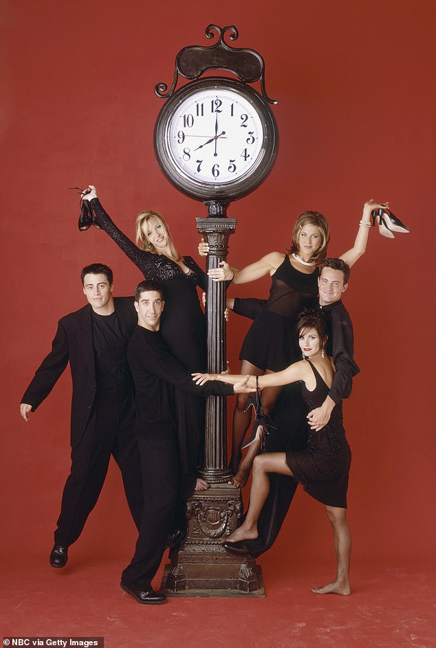 The cast back in the day: Ben Winston directed the special and executive produced along with Friends executive producers Kevin Bright, Marta Kauffman, and David Crane