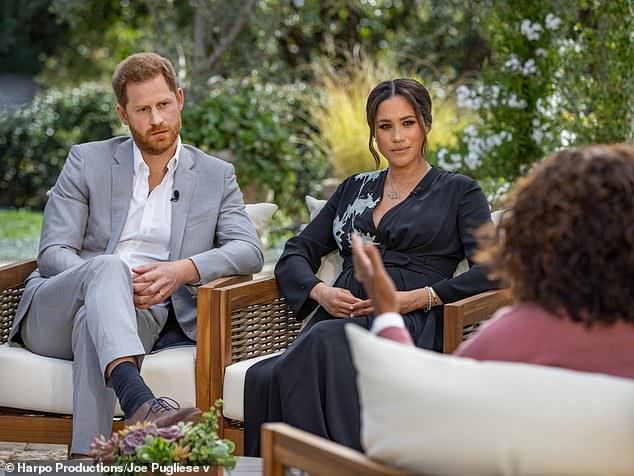 Oprah Winfrey interviews Prince Harry and Meghan Markle on March 7