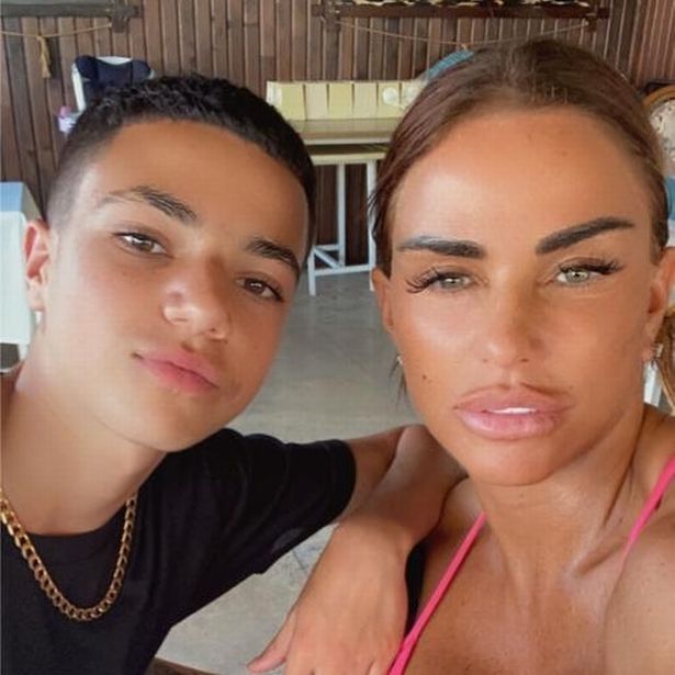 Katie Price with her son