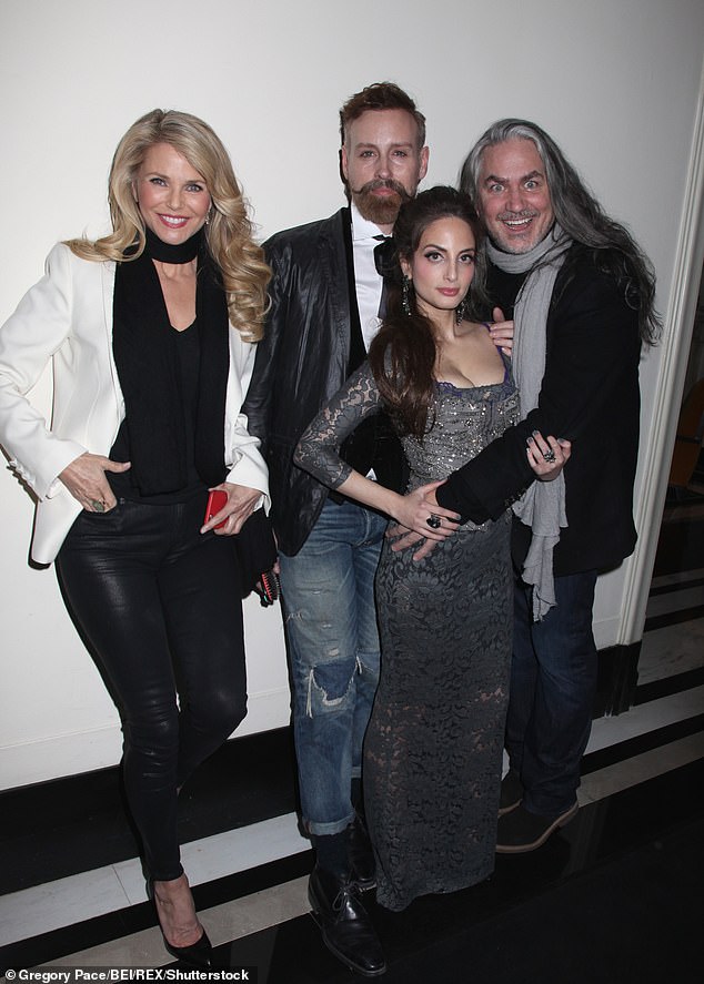 With her first born: Brinkley, Jon Lieckfelt, daughter Alexa Ray Joel and Wayne Scot Lukas Alexa Ray Joel in concert at the Cafe Carlyle in New York in 2015