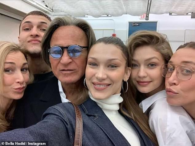 Large family: The Hadid siblings have all spoken out on the conflict via social media including sisters Alana and Marielle as they continue to express pride over their Palestinian heritage