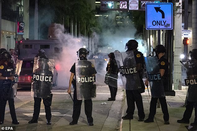 Police prepared for violent demonstrations in Minneapolis last May
