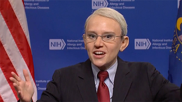 Kate McKinnon’s Dr. Fauci Jokes She Has ‘Good News’ Other Than Bennifer Getting Back Together