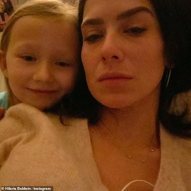 Painful: In 2019 the yoga instructor suffered back-to-back miscarriages, and in a recent Instagram post Hilaria admitted she thinks 'of the babies I lost daily'