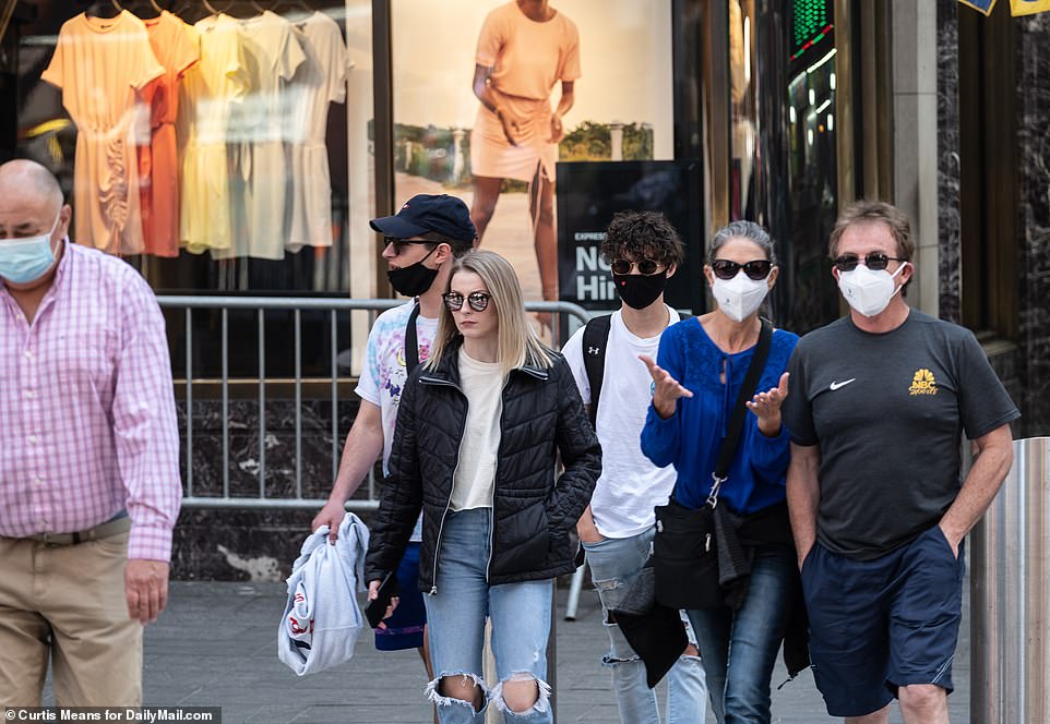 Confusion on the streets of Manhattan last week after the CDC said people could go maskless indoors and outdoors if they are fully vaccinated, but Cuomo refused to lift the mask mandate
