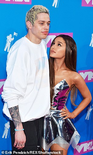 Past love: Ariana got engaged to SNL star Pete Davidson in 2018