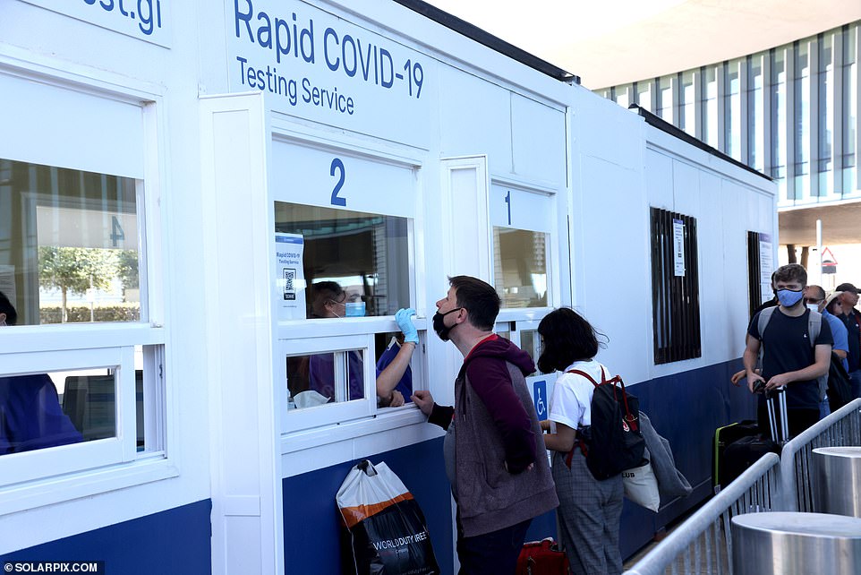 First British holidaymakers tested with Covid PCR on arrival at Gibraltar airport
