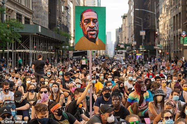 Floyd's death led to renewed calls for police reform, with protests against police brutality like the one seen here held throughout the country