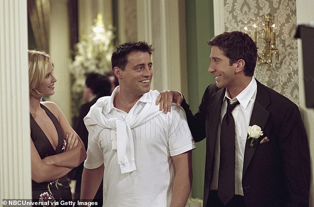 Different time: She starred in seven episodes of Friends from 2001 to 2002 as it detailed the tumultuous relationship between the two which was rocky due to Ross being the father of Rachel's (played by Jennifer Aniston) baby