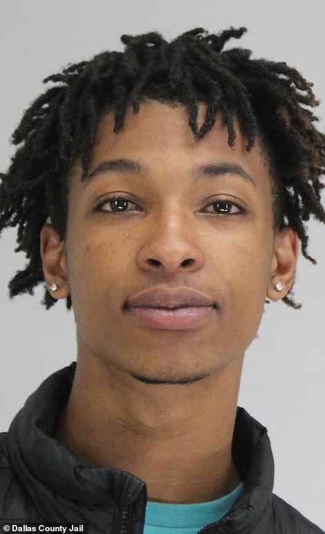 Darriynn Brown, 18 (pictured in his booking photo) was already wearing an ankle monitor from a prior offense when he arrested charged with kidnapping and theft later on Saturday.
