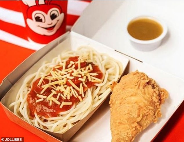 Bestsellers include Chickenjoy, the famous crispy fried chicken made with a family-secret marinade; Jolly Spaghetti (pictured), made with a Filipino inspired sweet-style sauce, loaded with layers of cheese and hot dog slices; and the Jollibee Chicken Burger, perfectly prepared by the team with hand-breaded juicy fried chicken for extra crunch.
