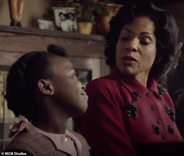 Runs in the family: The new trailer for respect begins with Aretha as a little girl sitting at the piano with her mother Barbara, played by musical theater dynamo Audra McDonald