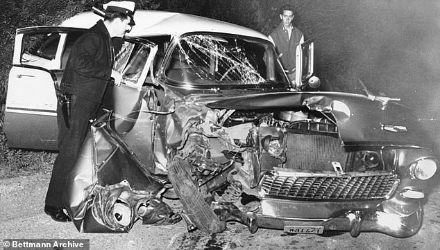 Car wreck: They were there for each other during various times of tragedy, such as the 1956 alcohol-induced car wreck that left his famously beautiful face reduced to a bloody pulp